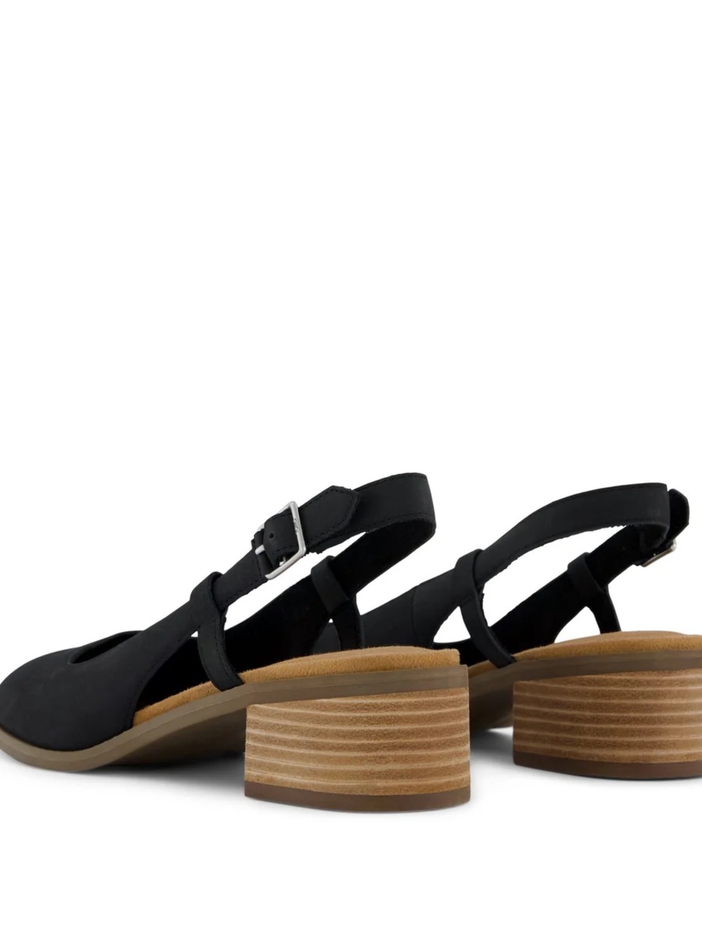 Toms Jaclyn Slingback Heel in Black - Picture 4 of 8